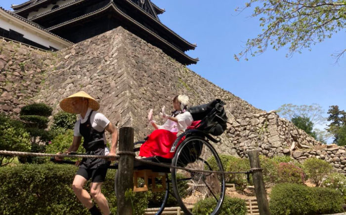 観光 松江城 宍道湖 体験 人力車 体験ツアー ガイド 旅行 写真 フォト 松江