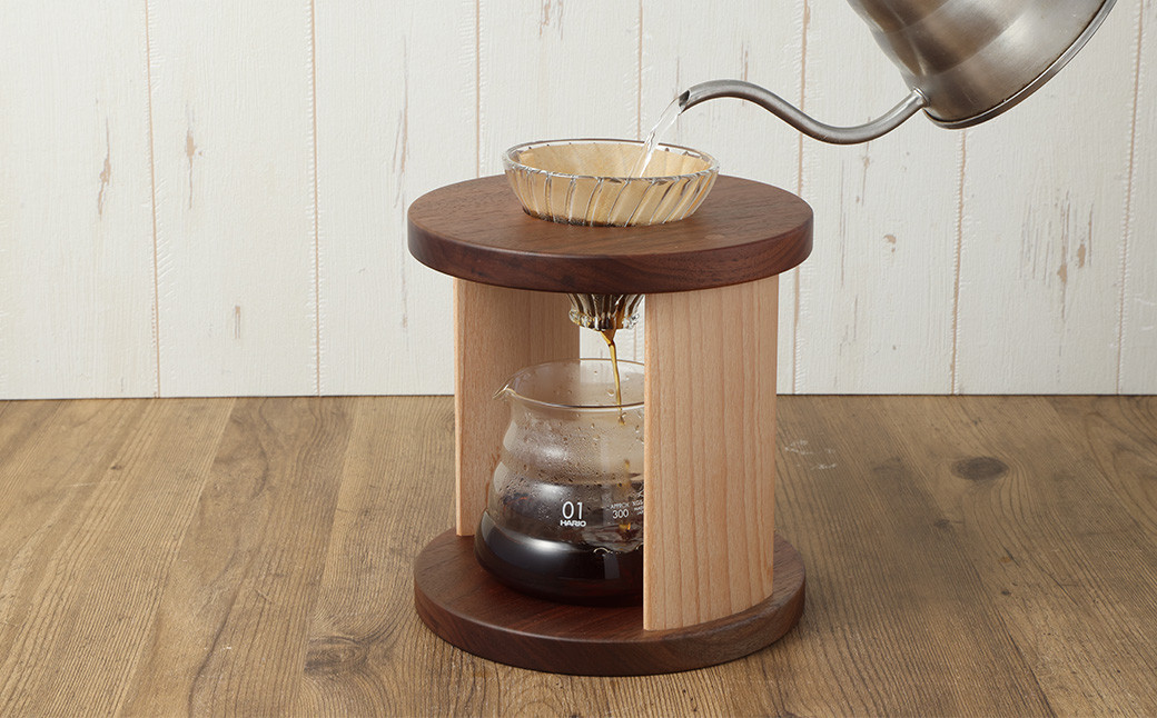 コーヒードリッパースタンド〈ブラックウォールナット〉