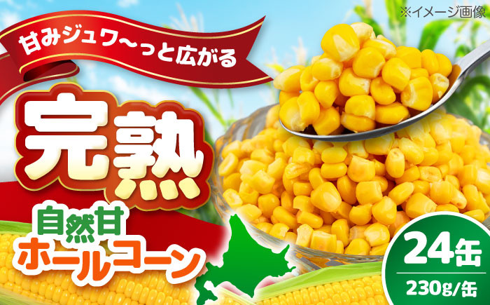 自然甘ホールコーン 24缶 コーン コーン缶 とうもろこし トウモロコシ 北海道 常温 常温配送 