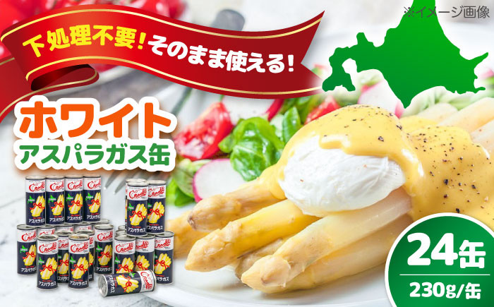 ホワイトアスパラガス 24缶 アスパラ アスパラガス ホワイトアスパラ 缶詰 缶 サラダ 北海道 常温 常温配送 