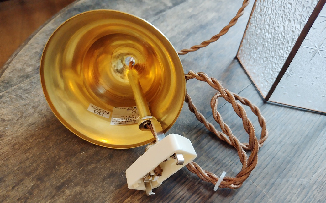 昭和型 板ガラス の ペンダントライト 『銀河×ダイヤ』 ｜ ステンドグラス ライト ガラス 照明 LED 大阪府 阪南市