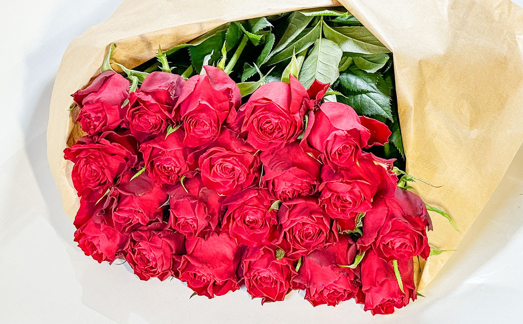 バラの花束 アマダ（赤）（40‐50本）