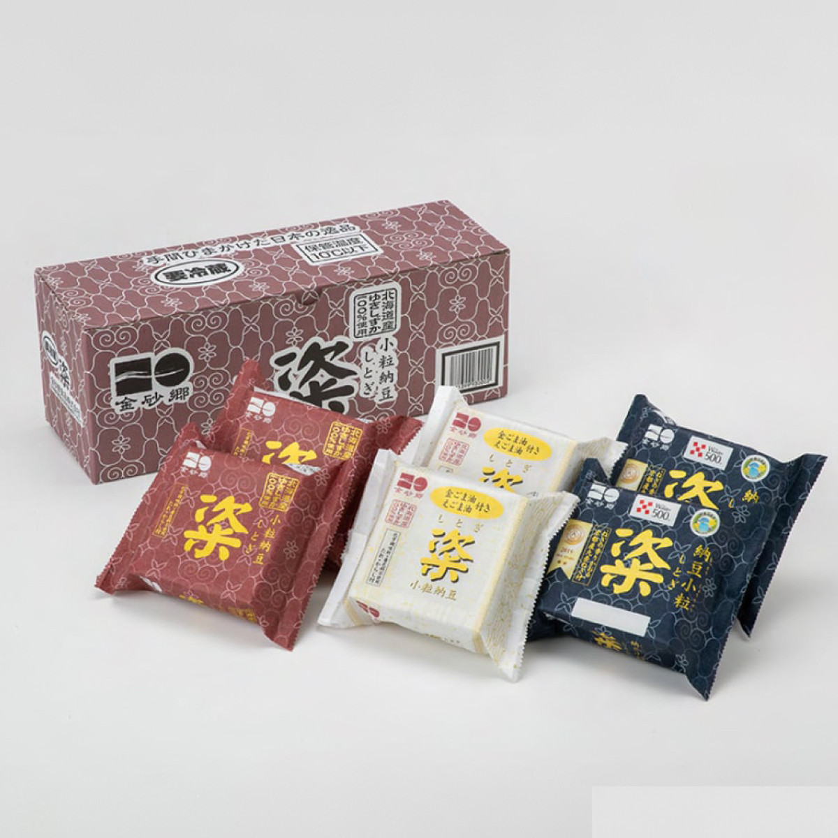 高級納豆「粢(しとぎ)」の青・赤・白を食べ比べしていただける特選セットです