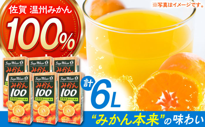 さがみかん100　1L×6本【JAさが 杵島支所】 [HAM039] みかん みかんジュース ミカン 果汁100% 濃縮還元