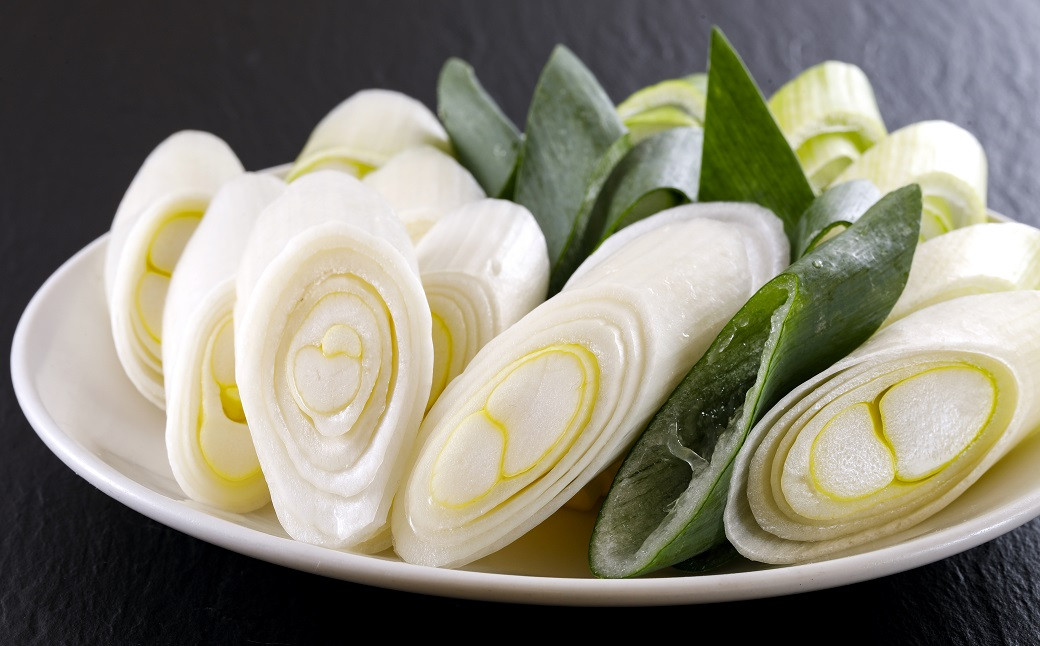 岩津ねぎをカットした断面