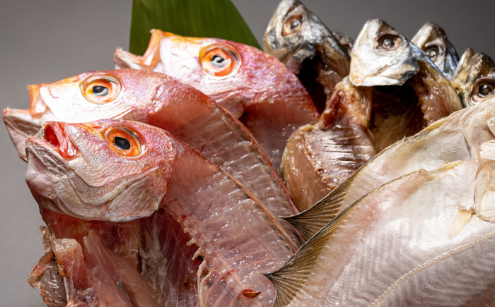 干物 一夜干し アジ 鯵 あじ 鯛 レンコ鯛 カレイ かれい エテカレイ 開き