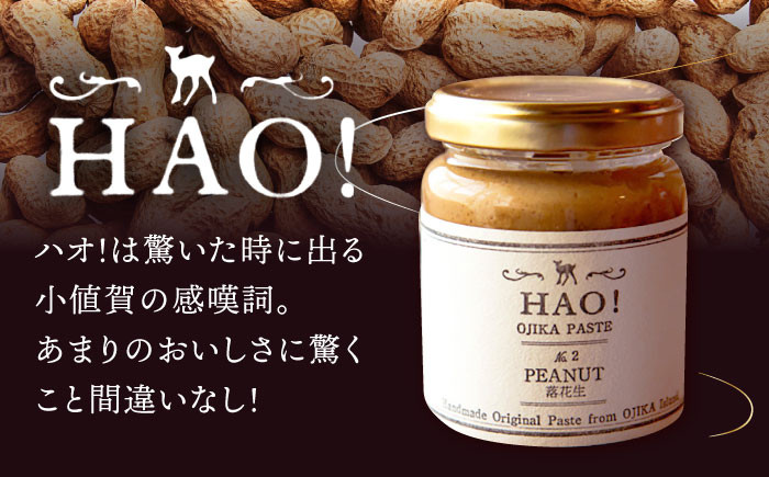 HAO!ピーナッツペースト 2本 ピーナッツ ペースト 落花生 ピーナッツバター 無糖 ピーナッツペースト ピーナッツ 無添加