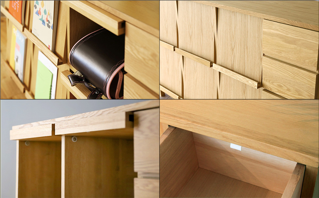 レッチェ 180 マガジンラック ホワイトオーク