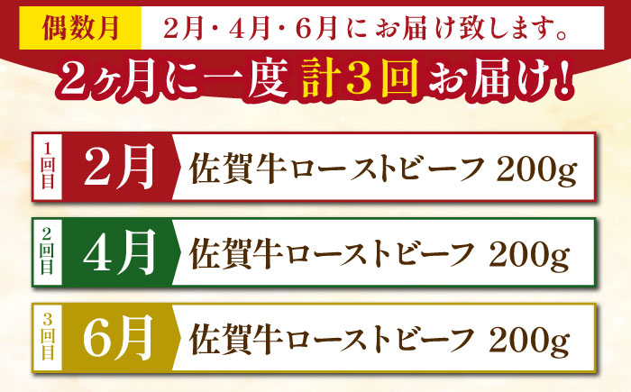 三栄の佐賀牛ローストビーフ（１〜2人前）200g 【肉の三栄】 霜降り 黒毛和牛 和牛 佐賀牛 ローストビーフ [HAA126]