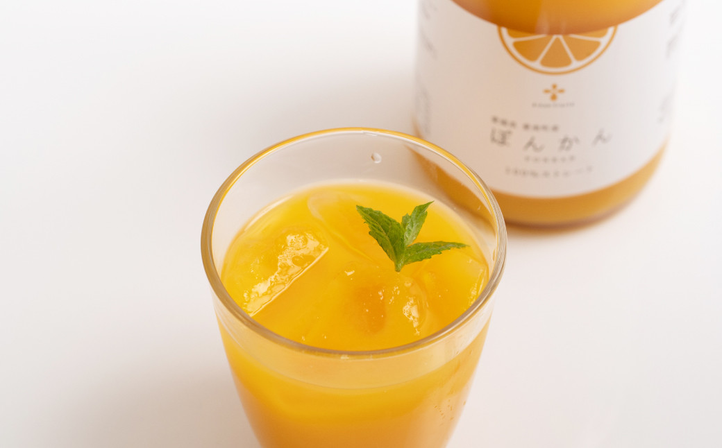 無添加 果汁100％ ぽんかんジュース 720ml×3本入【えひめの町（超）推し！（愛南町）】（572-1）