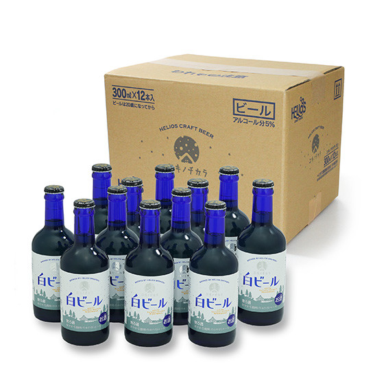 工場から直送「ユキノチカラ白ビール」青瓶１２本セット