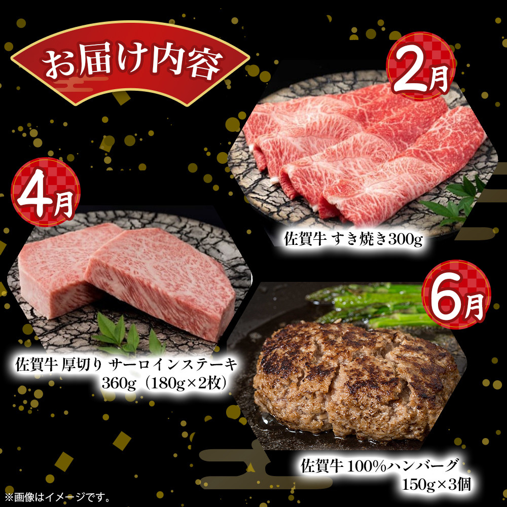 ２月：佐賀牛すき焼き300g