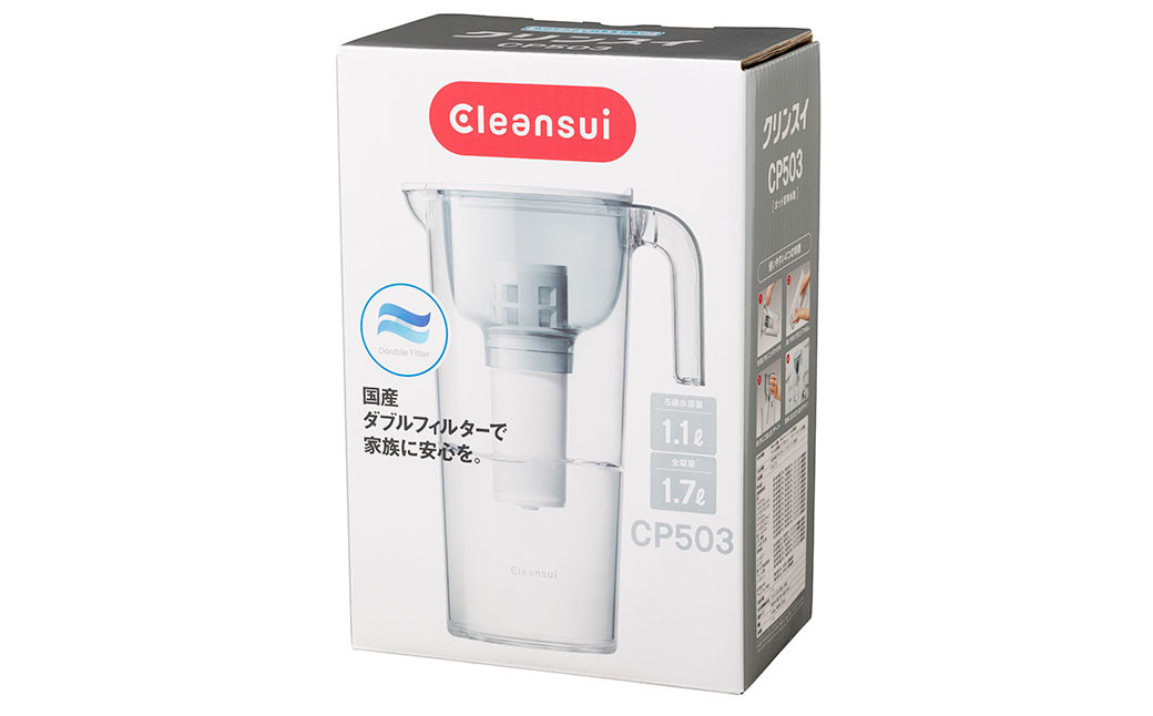 クリンスイ ポット型浄水器 本体 CP503-GR