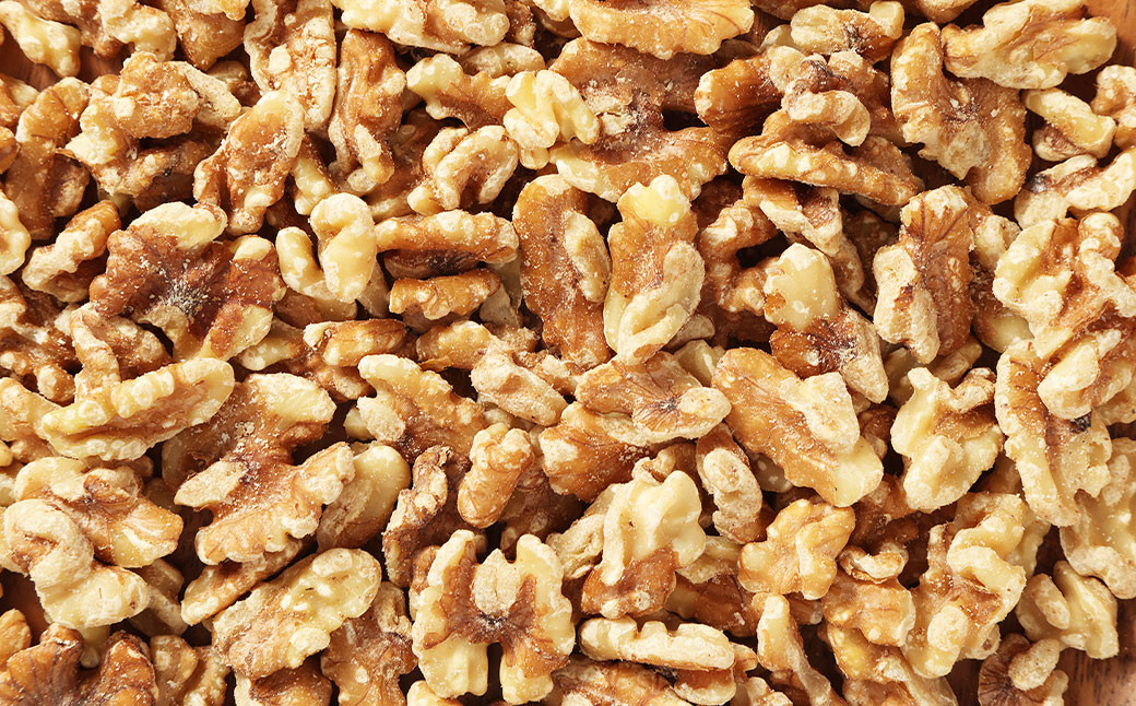 間食美人ナッツ 素焼き くるみ 75g×6袋 計450g【自家焙煎】