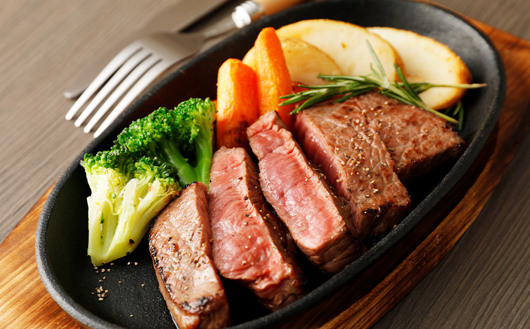熊本赤牛ミニステーキ (ランプ使用) 約240g(約120g×2)