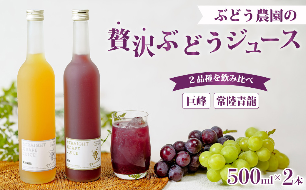 希少品種を使用した贅沢ぶどうジュース２本セット