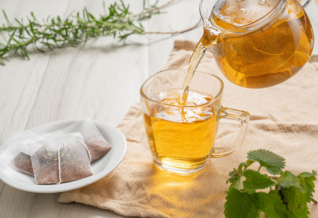 朝摘みハーブのブレンドティーON&OFF