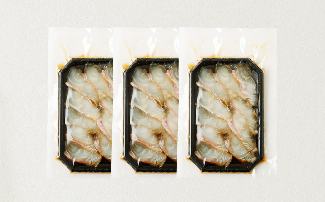 漁師の嫁が味付け! こだわりの真鯛 漬け丼セット 約100g×3パック 計約300g