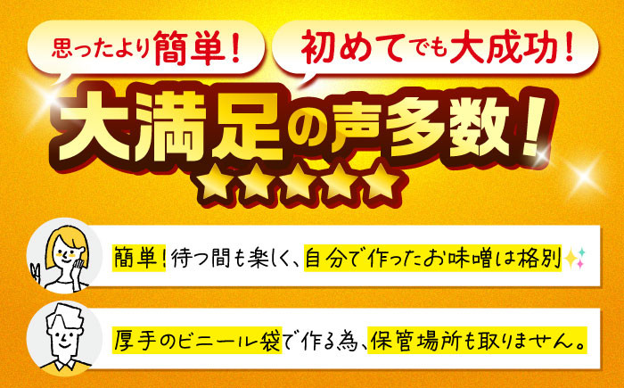 味噌 キット 手作り 自家製味噌 みそ 自由研究 麦味噌