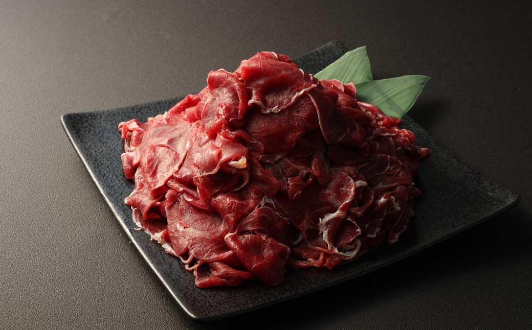 【3ヶ月定期便】馬肉 小間 スライス 1kg（500g×2パック）