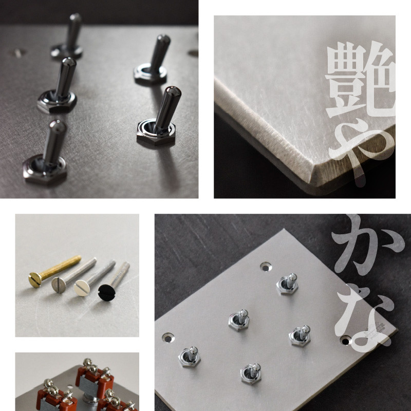 HITTITEのトグルスイッチJ(5口2列型・ステンレス)