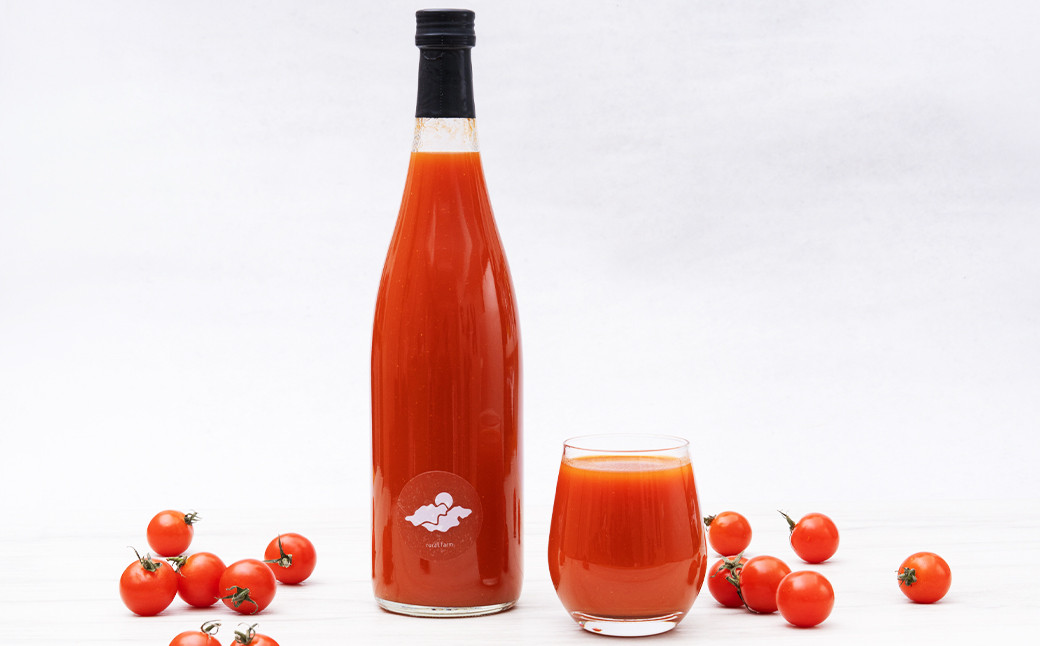 北海道 蘭越町産 トマトジュース（有機ミニトマト使用）720ml×2本 合計1440ml
