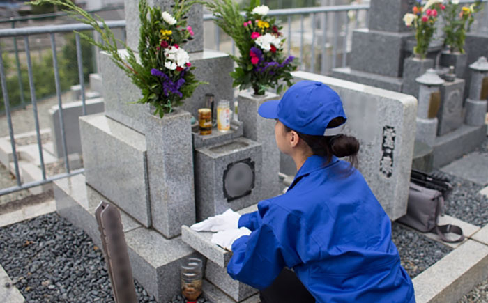 サービス お墓 掃除 代行 墓参り代行 お墓参り 島根 松江 おすすめ 人気