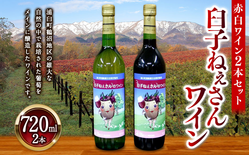 臼子ねぇさんワイン 2本セット 《赤白各1本》