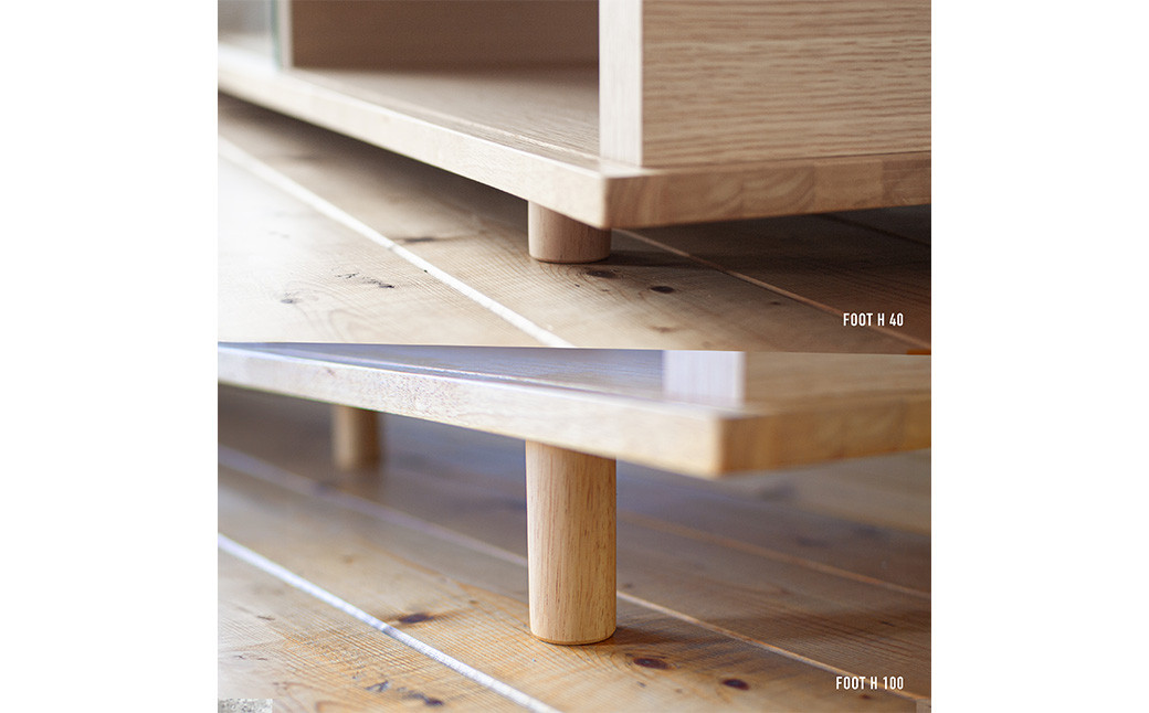 オーク材のテレビボード【200cm】