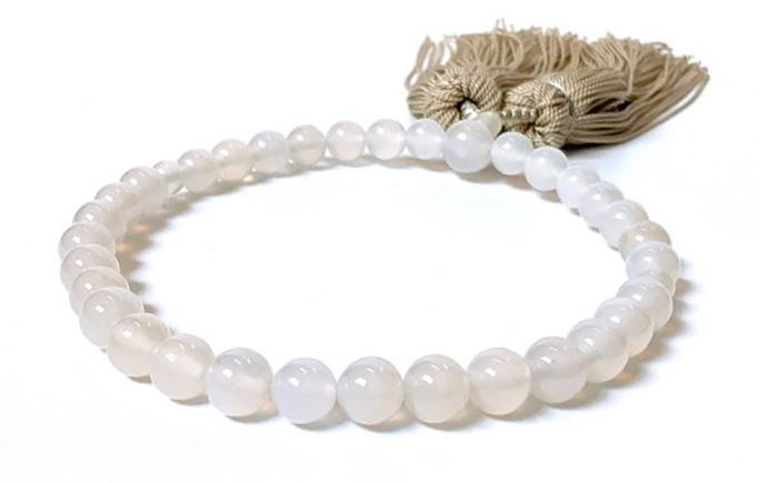 瑪瑙 めのう 白 数珠 じゅず 白めのう 島根 松江 おすすめ 人気 8mm玉