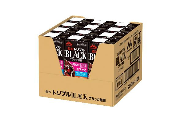 森永　トリプルBLACK　「200ml×24本」　
画像はイメージです