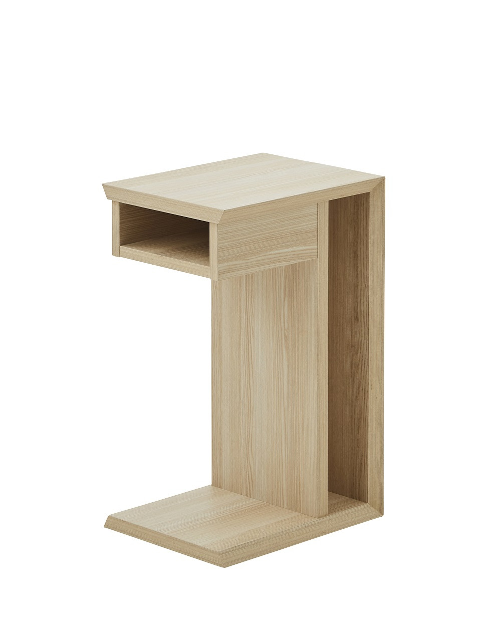サイドテーブル：縦使用（オークホワイト）