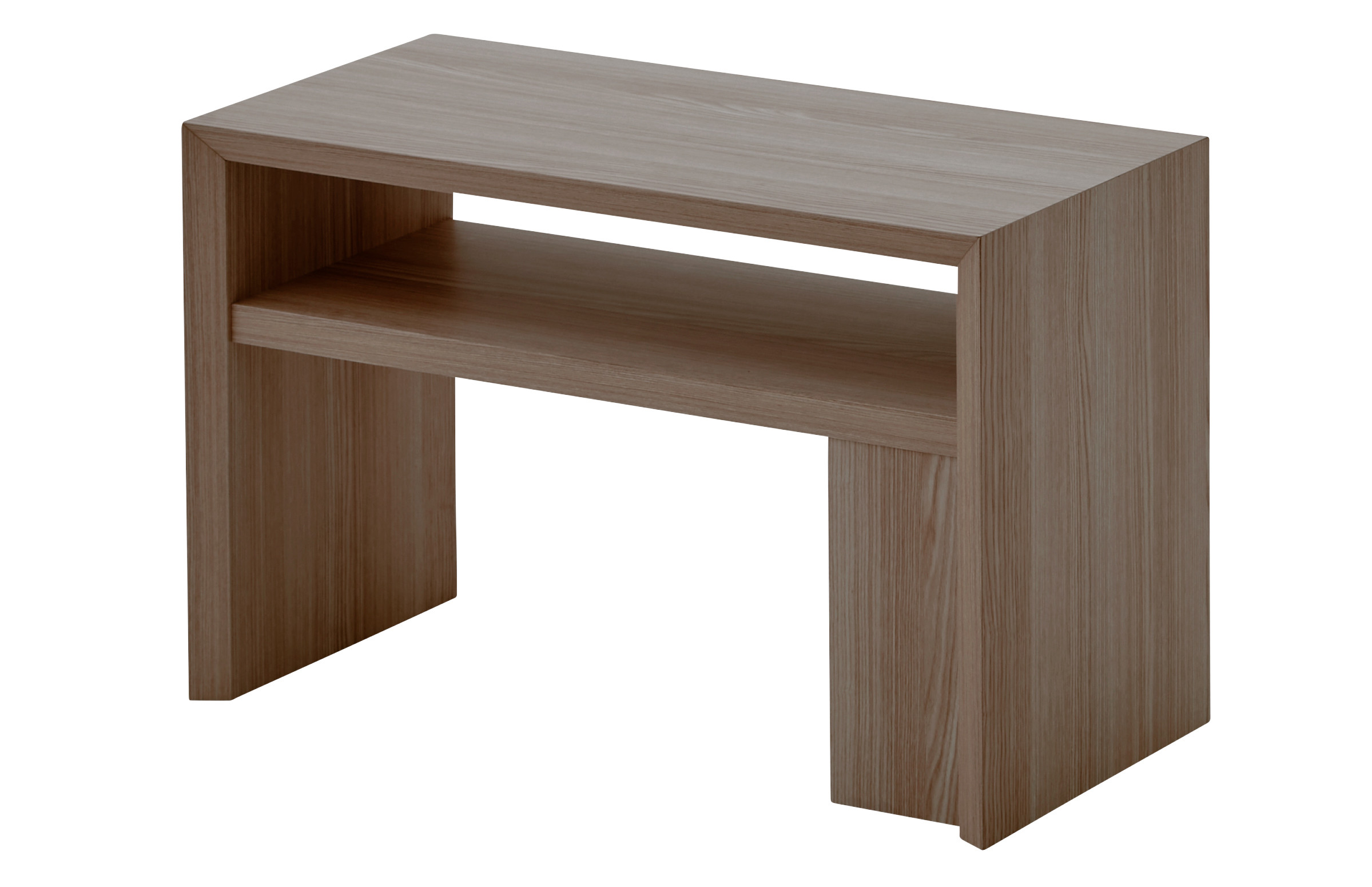 サイドテーブル：横使用（ミディアムブラウン）