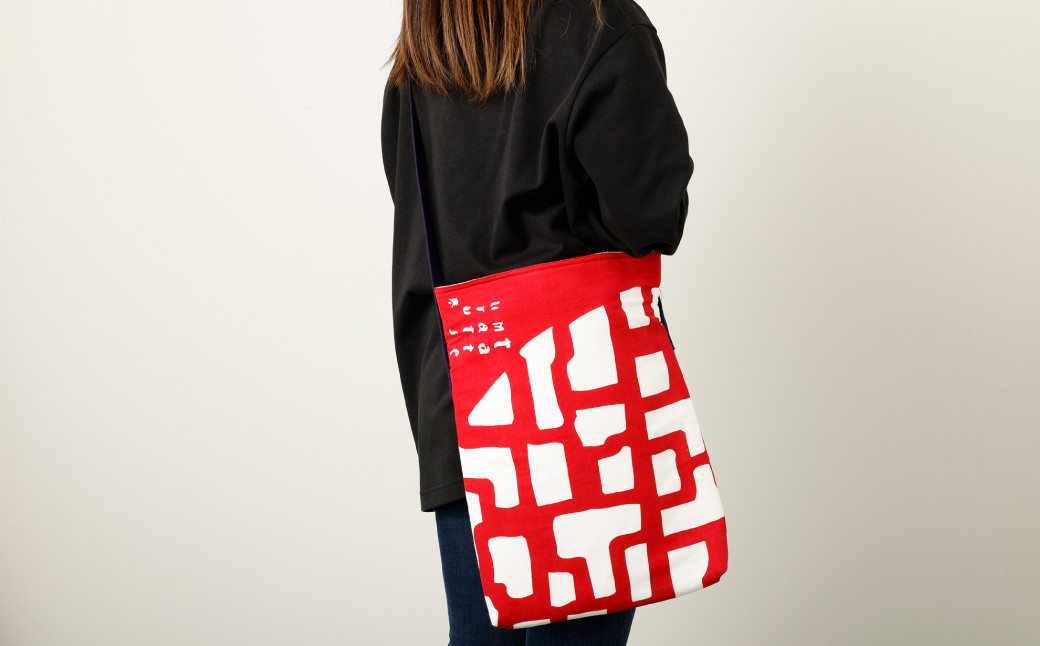 【昼しづかなる唐寺や】ショルダーバッグ・レターセット / バッグ ファッション 手紙 便箋 セット 長崎県 長崎市