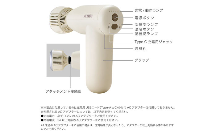 家電 健康 美容 ダイエット マッサージ マッサージガン ハンディガン ミニ 軽量 小型 静音 足 首 肩 肩甲骨 腰