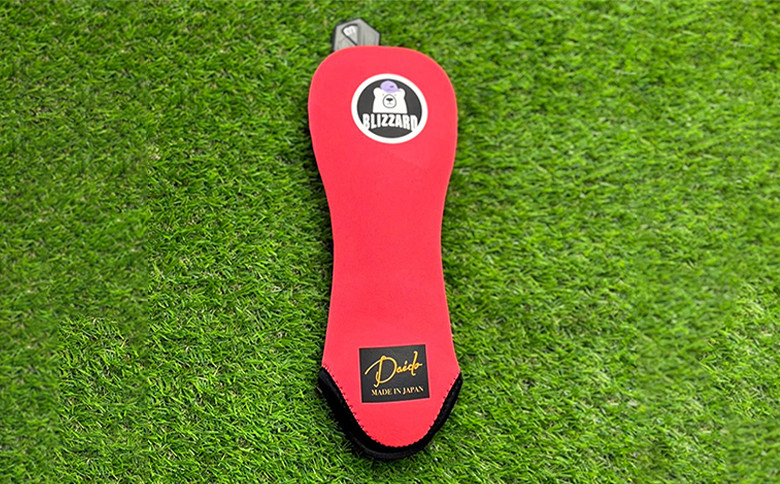 【G02-FW-NM】ヘッドカバー サーモンピンク(フェアウェイウッド用)ネームプリント付き(3文字まで)