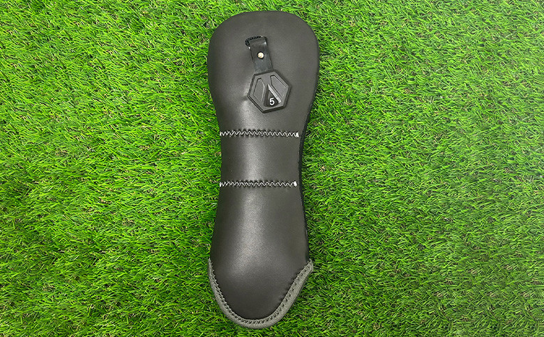 【G02-FW-NM】ヘッドカバー ブラック(フェアウェイウッド用)ネームプリント付き(3文字まで)