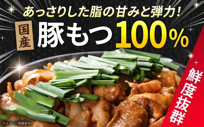 国産 豚もつ100% あっさりした脂の甘味 鮮度抜群