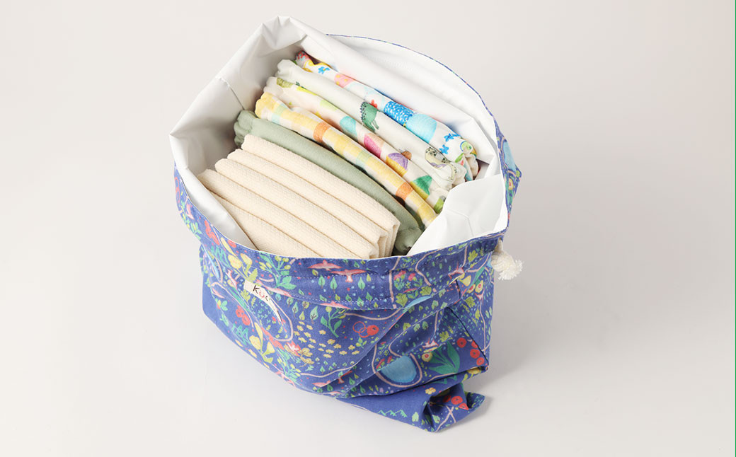 【kucca】防水きんちゃくポーチ（大）