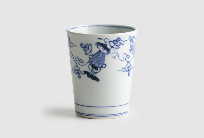 ミルクカップ(唐草異人)