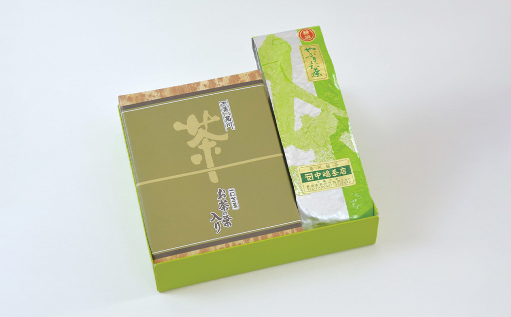 カネセオリジナルセット（B） 菊川茶とお茶の葉入りひとくち羊かんセット（9個入） ｜ ようかん 羊羹 羊かん 個包装 お茶 茶葉