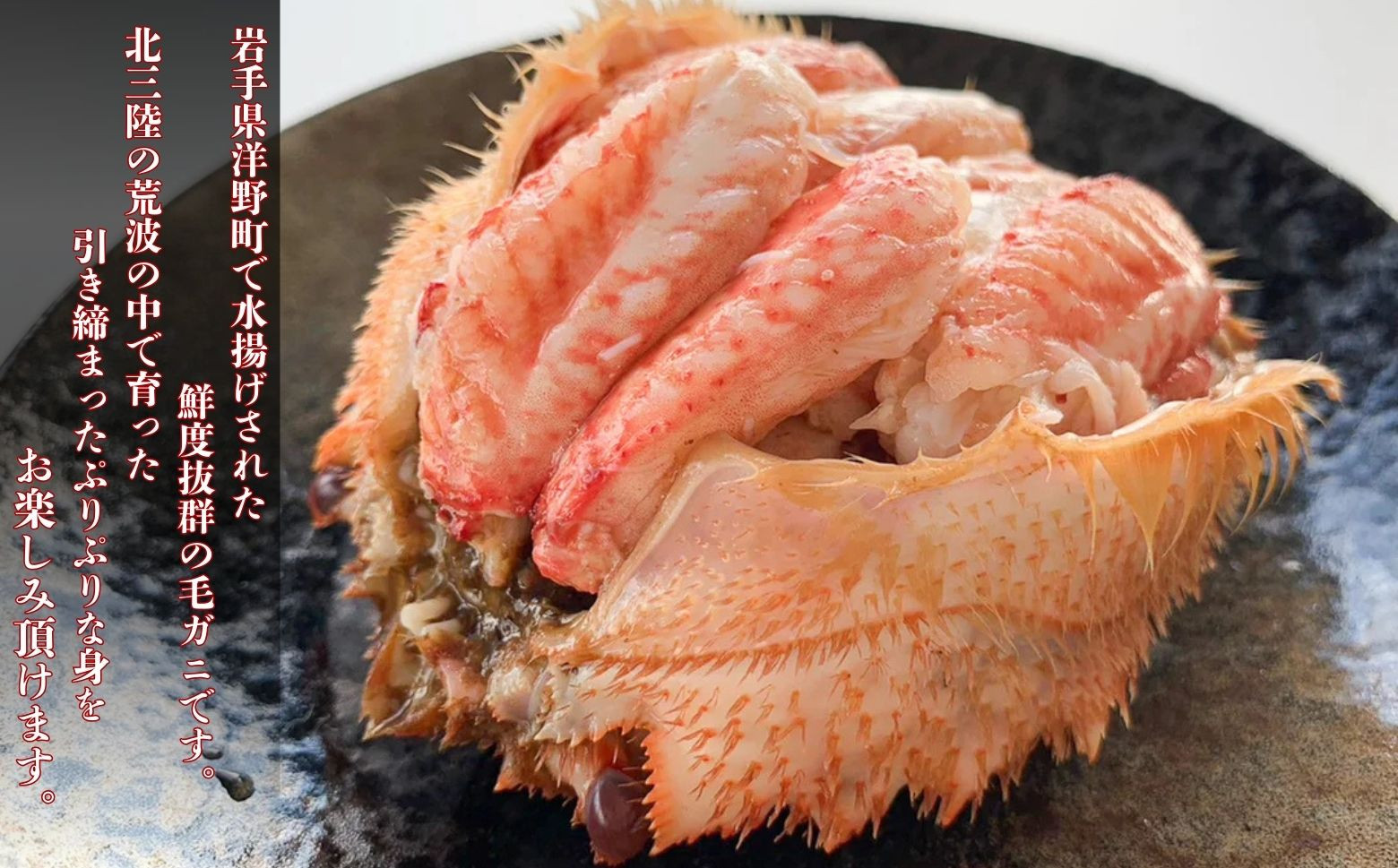 鮮度抜群の毛ガニです