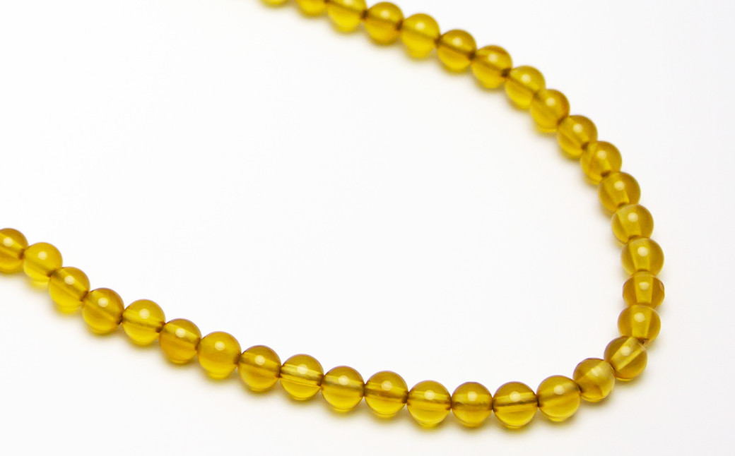 【限定1点】本べっ甲 白甲丸玉ネックレス ストレート ノーブル