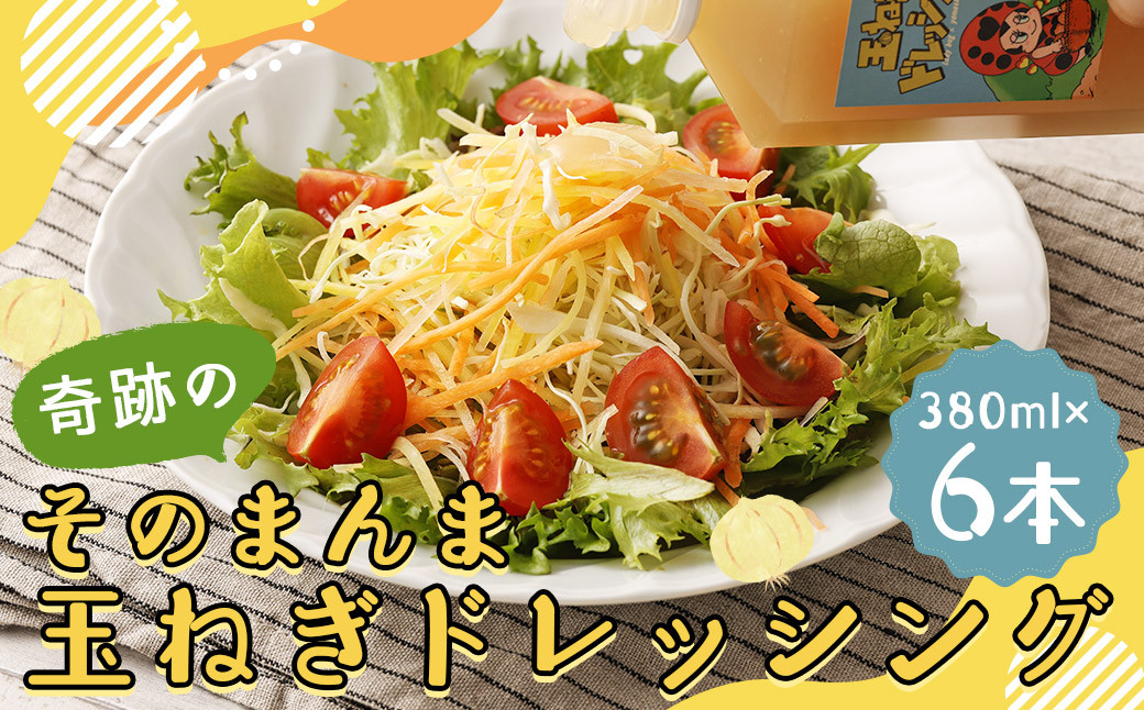 奇跡のそのまんま 玉ねぎドレッシング 6本セット （380ml×6本）