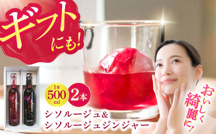 シソルージュ500ml ＆ シソルージュジンジャー500ml 紫蘇 しそ シソ 赤しそ しそジュース