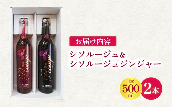 シソルージュ500ml ＆ シソルージュジンジャー500ml 紫蘇 しそ シソ 赤しそ しそジュース