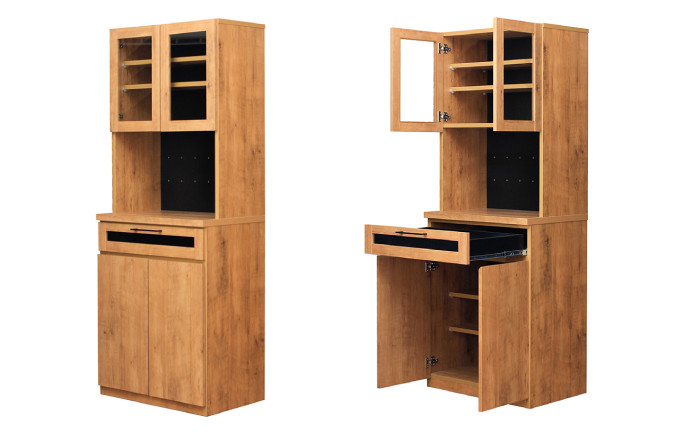 食器棚 家具 キッチンボード 国産 収納 コンパクト シンプル インテリア 大川家具 木製 カジュアル キッチン 