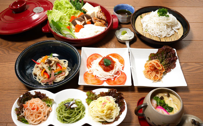 米粉100% 小麦粉アレルギーの方や血圧が気になる方にも安心、田守り麺彩りセット