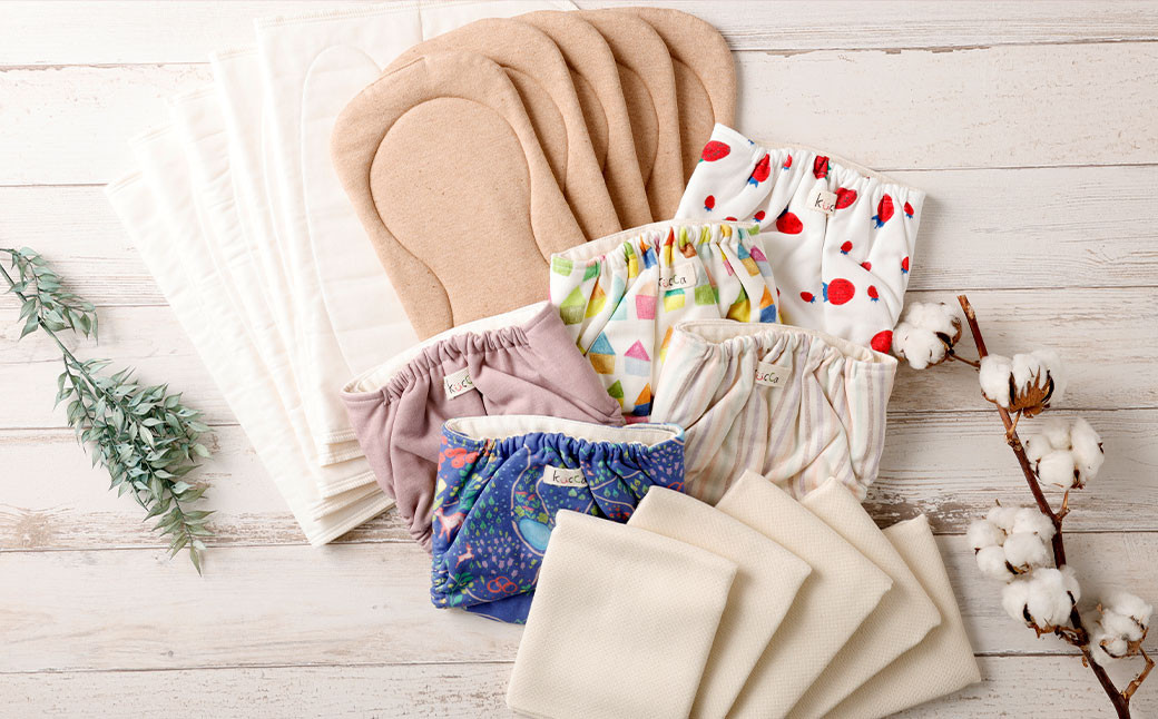 【kucca】 布おむつ3種とテープカバーセット