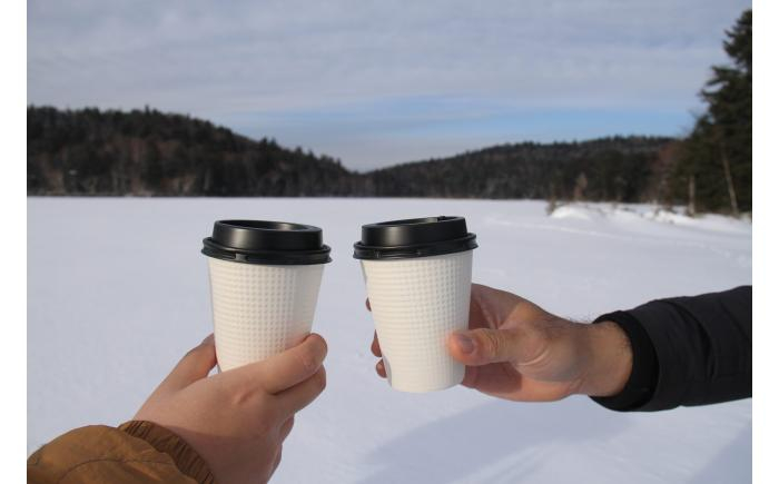北海道旅行 体験 アウトドア スノーシュー カフェ 雪遊び 旅行 オンネトー